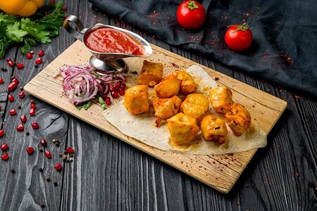 Шашлык из филе куриного бедра