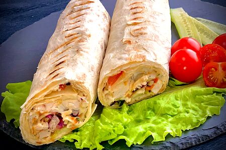 Шаурма со сливочным сыром большая