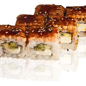 Курилы с опаленным лососем