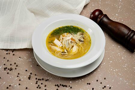 Суп с домашней лапшой