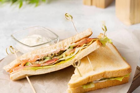 Сэндвич с лососем