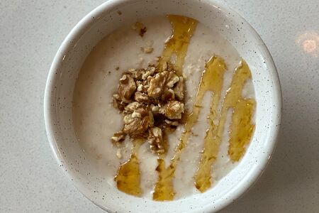 Овсяная каша с карамелью