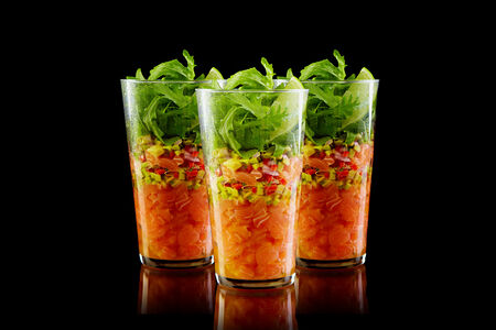 Сет тартар с лососем