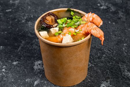 Мисо суп с креветками