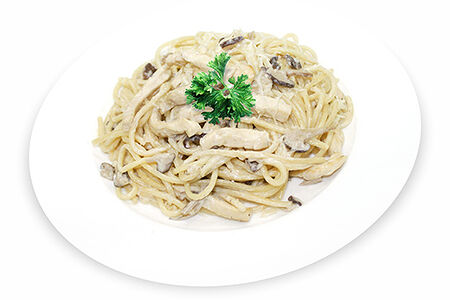 Спагетти с курицей