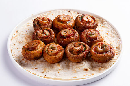 Шампиньоны на мангале