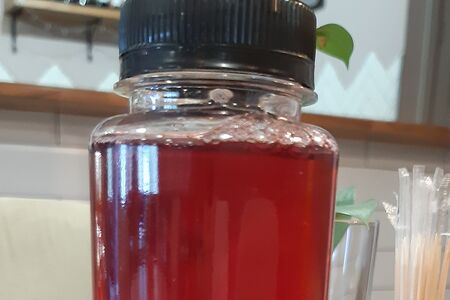 Морс брусничный собственного приготовления