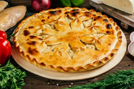 Пирог с курицей и сыром Халяль