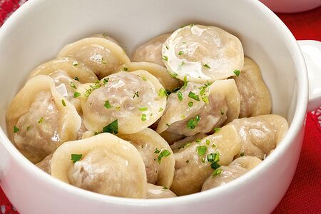 Пельмени Сибирские со сметаной