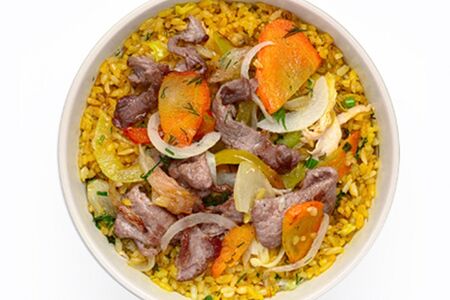 Wok Рис с говядиной и овощами №1