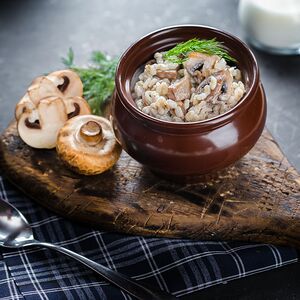 Каша Перловая с Шампиньонами