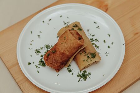 Блинчики с рубленым мясом