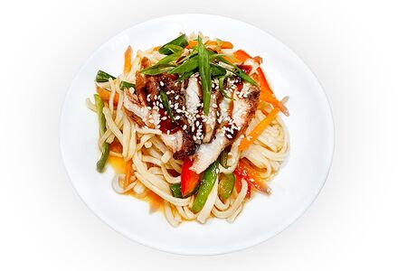 Удон с курицей