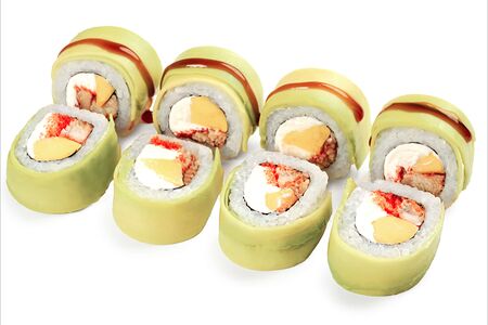 Зеленый дракон с угрем