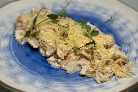 Фарфалле с креветкой