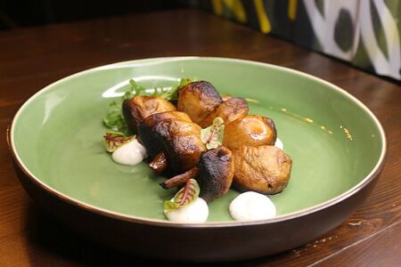 Шампиньоны гриль