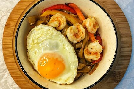 Яичная с креветками