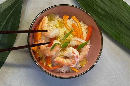 Рис с креветкой