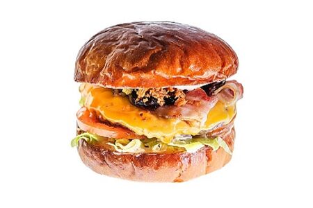 Бургер с луковым джемом