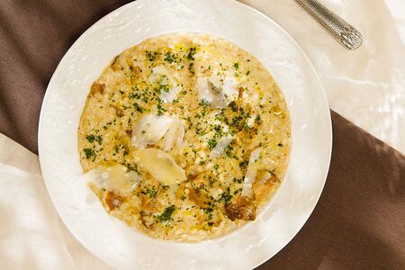 Ризотто с белыми грибами и пармезаном