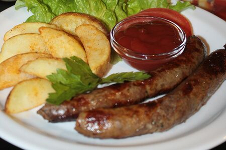 Колбаски куриные гриль