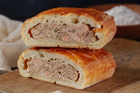 Пирог с семгой