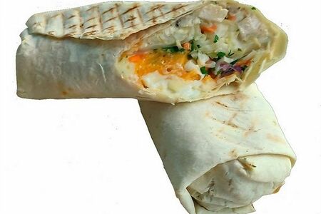 Шаурма с куриным филе и картофелем фри