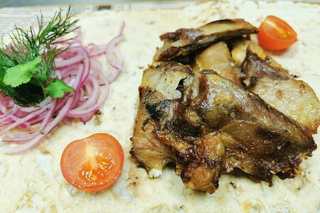 Шашлык из бараньих семечек