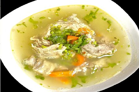 Хашлама с бульоном из баранины