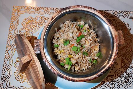 Жареный рис с яйцом