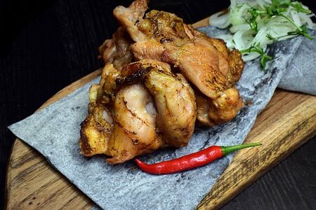 Шашлык из филе куриного бедра