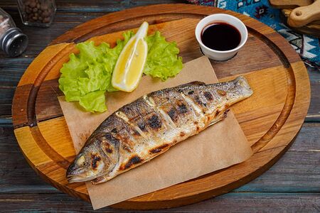 Сибас на углях