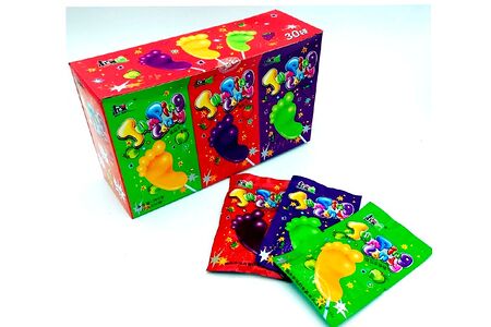 Леденец на палочке ножка и шипучка