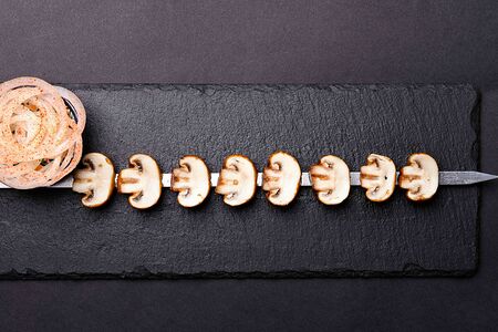 Шашлык из шампиньонов