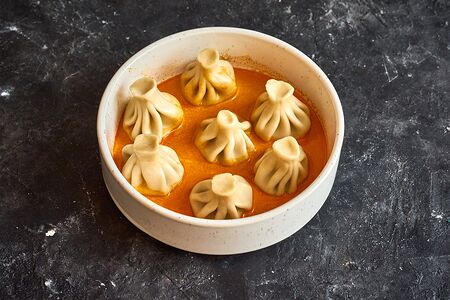 Мини-хинкали с креветкой