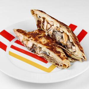 С курицей и грибами