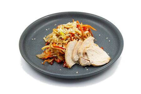 Удон с курицей