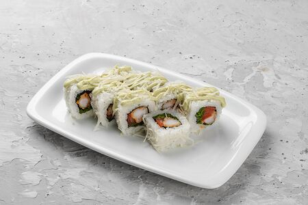 Ролл Цезарь с креветкой