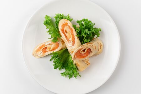 Блины с лососем слабой соли Пулковские