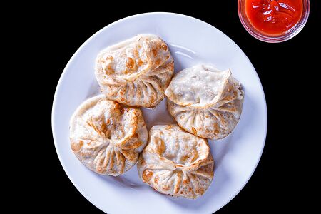 Жареные манты с бараниной