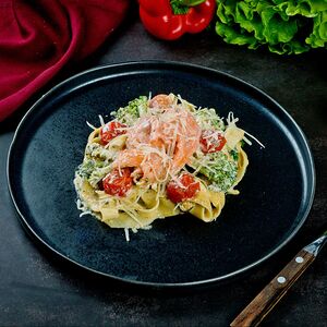 Паста с лососем