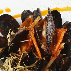 Испанские мидии в сливочном соусе