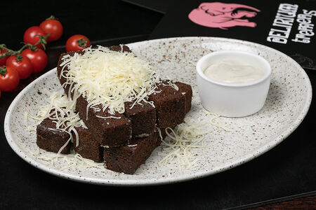 Бородинские гренки с сыром пармезан