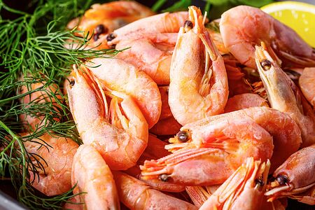 Креветки отварные