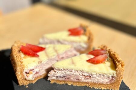 Чизкейк Клубнчиный