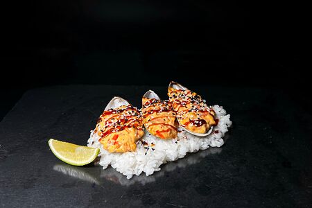 Мидии пицца