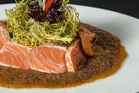 Сашими 21 век с лососем