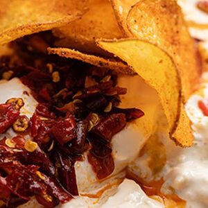 Ачи назик с жаренными баклажанами