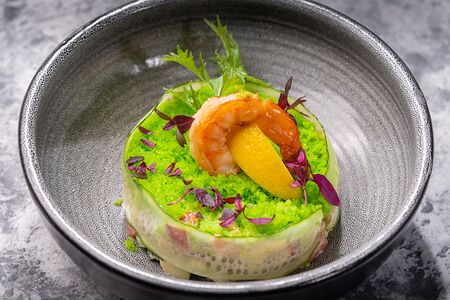 Салат Креветка Лосось