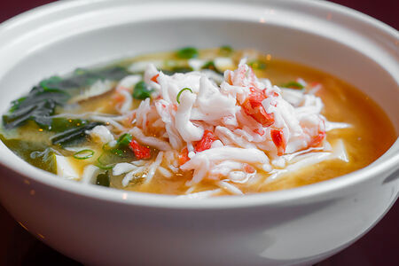 Суп Мисо с крабом